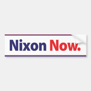 Coche Nixon 1972 ahora hace campaña pegatina para el