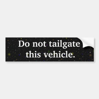 Coche No hace la pegatina para el parachoques de la