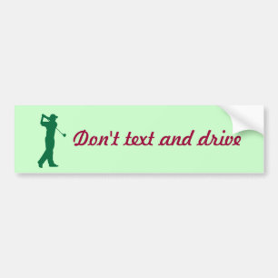 Coche No hace la pegatina para el parachoques Golfing de