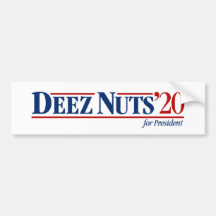 Coche Nueces de Deez para el presidente pegatina para el