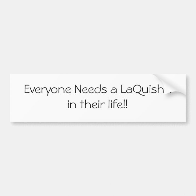 Coche Nuestro nombre es pegatina para el parachoques de (Frente)