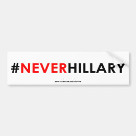 Coche Nunca #NEVERHILLARY de la pegatina para el