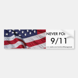 Coche NUNCA OLVIDE a 9/11 pegatina para el parachoques