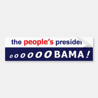 Coche Obama, el presidente de la gente - pegatina para