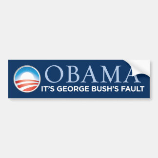 Coche Obama - es pegatina para el parachoques de la