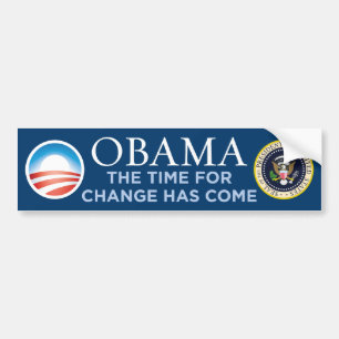 Coche Obama - la hora para el cambio tiene la pegatina