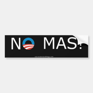 Coche ¡Obama ningún Mas! Pegatina para el parachoques