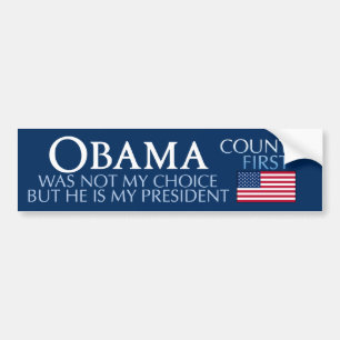Coche Obama - no mi Opción-Mi presidente pegatina para