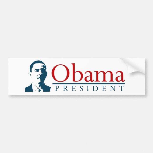Coche Obama para el presidente pegatina para el (Frente)