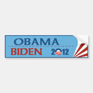 Coche Obama - pegatina para el parachoques 2012 de Biden