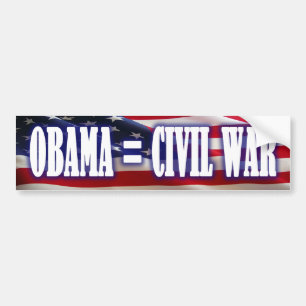 Coche Obama = pegatina para el parachoques de la guerra