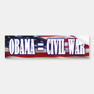 Coche Obama = pegatina para el parachoques de la guerra