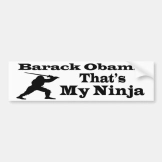Coche Obama que es mi pegatina para el parachoques de