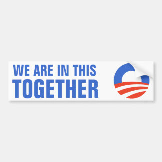 Coche Obama somos en esta juntos pegatina para el