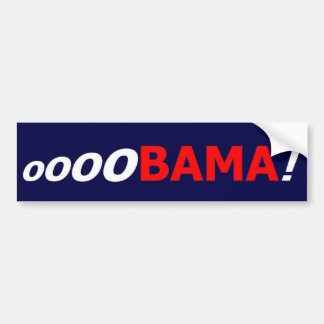Coche ¡oooOBAMA!  Pegatina para el parachoques