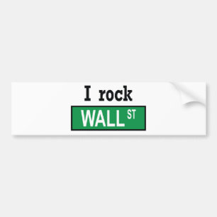 Coche Oscilo Wall Street - pegatina para el parachoques