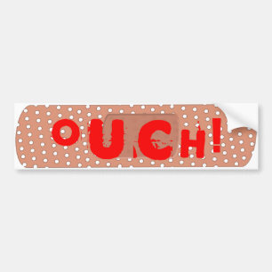 Coche ¡Ouch! Pegatina para el parachoques del vendaje