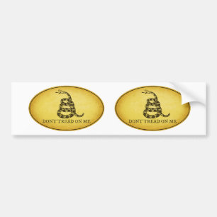 Coche Óvalo de la pegatina para el parachoques 2 de la