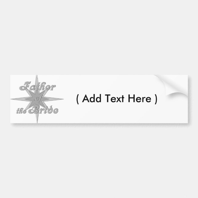 Coche Padre de la pegatina para el parachoques personal (Frente)