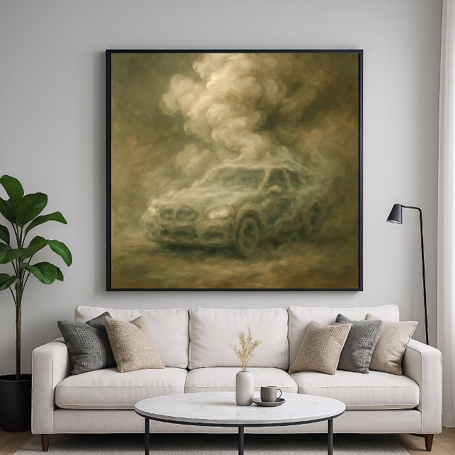 Coche para fumar - Arte de pintura Pastel (Subido por el creador)