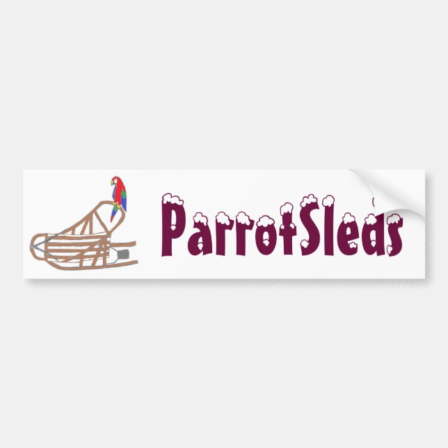 Coche ParrotSleds - pegatina para el parachoques (Frente)