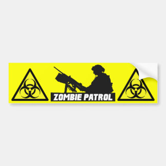 Coche Patrulla del zombi - en la pegatina para el