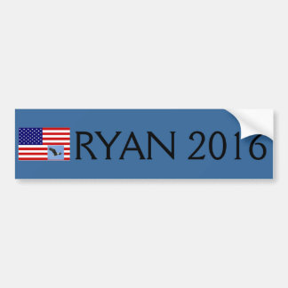 Coche Paul Ryan para la pegatina para el parachoques del