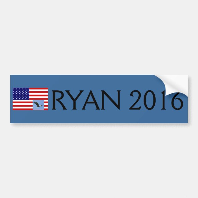 Coche Paul Ryan para la pegatina para el parachoques del (Frente)