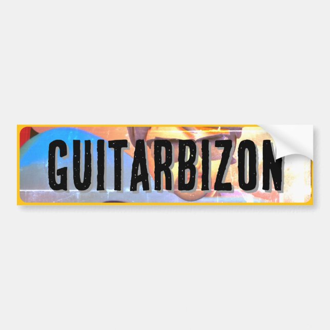 Coche Pegatina de Guitarbizon para parachoques (Frente)