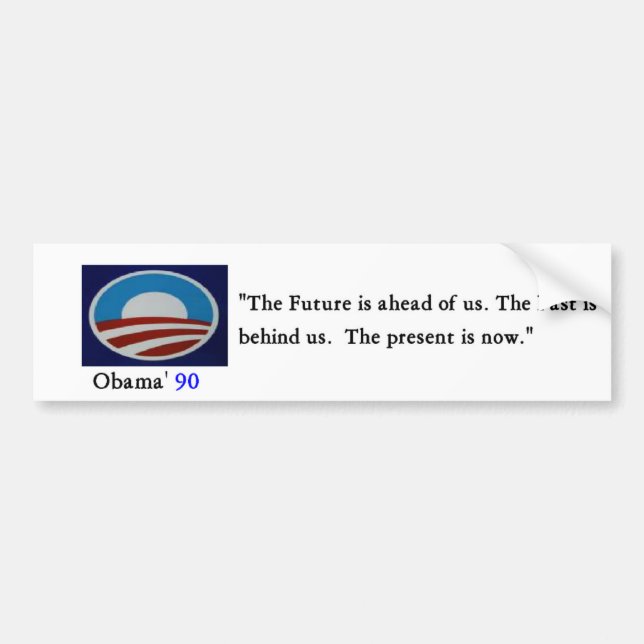 Coche Pegatina de Obama 90 Bumber - modificado para (Frente)