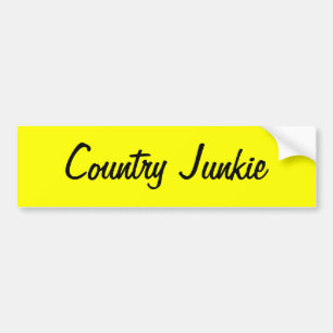 Coche pegatina del condado Junkie para los que aman el p