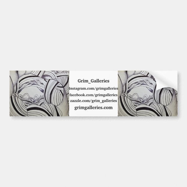 Coche Pegatina para el parachoques (Frente)