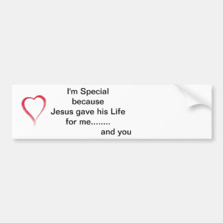 Coche pegatina para el parachoques