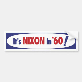 Coche Pegatina para el parachoques 1960 de Nixon