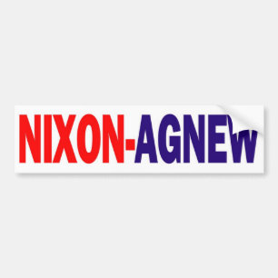 Coche Pegatina para el parachoques 1968 de Nixon Agnew