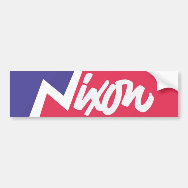 Coche Pegatina para el parachoques 1968 de Richard Nixon (Frente)