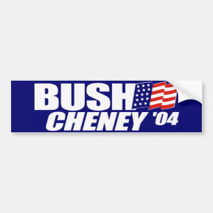 Coche Pegatina para el parachoques 2004 de Bush Cheney
