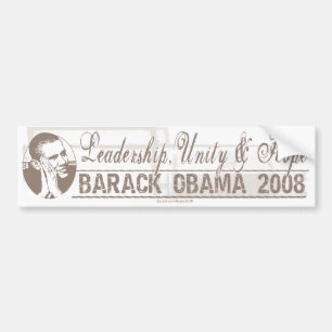 Coche Pegatina para el parachoques 2008 de Barack