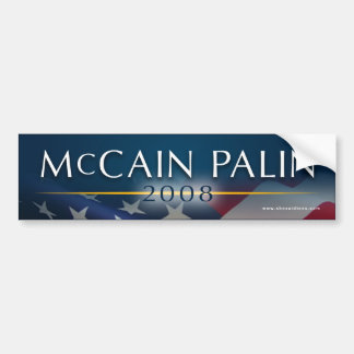 Coche Pegatina para el parachoques 2008 de McCain Palin