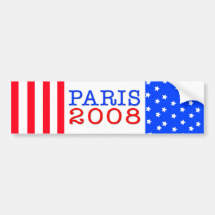 Coche Pegatina para el parachoques 2008 de París