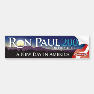 Coche Pegatina para el parachoques 2008 de Ron Paul