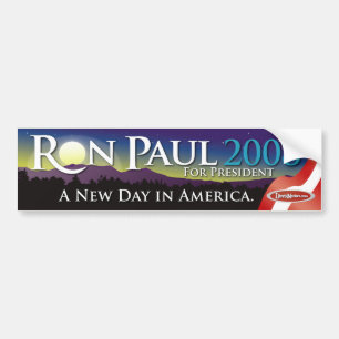 Coche Pegatina para el parachoques 2008 de Ron Paul