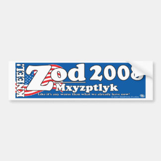 Coche Pegatina para el parachoques 2008 de Zod-Mxyptlyk