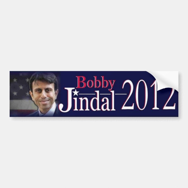 Coche Pegatina para el parachoques 2012 de Bobby Jindal (Frente)