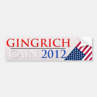 Coche Pegatina para el parachoques 2012 de Gingrich/de