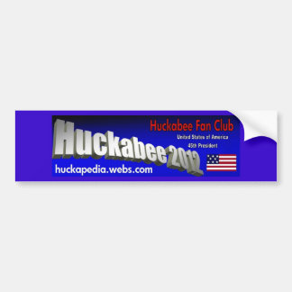 Coche Pegatina para el parachoques 2012 de Huckabee
