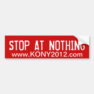 Coche Pegatina para el parachoques 2012 de Kony