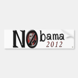 Coche Pegatina para el parachoques 2012 de Nobama