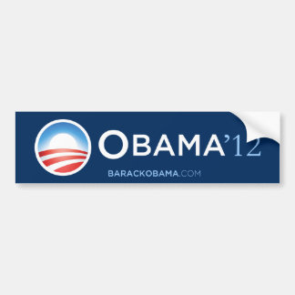 Coche Pegatina para el parachoques 2012 de Obama