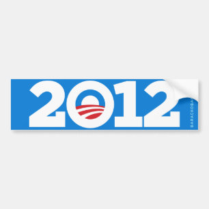 Coche Pegatina para el parachoques 2012 de Obama